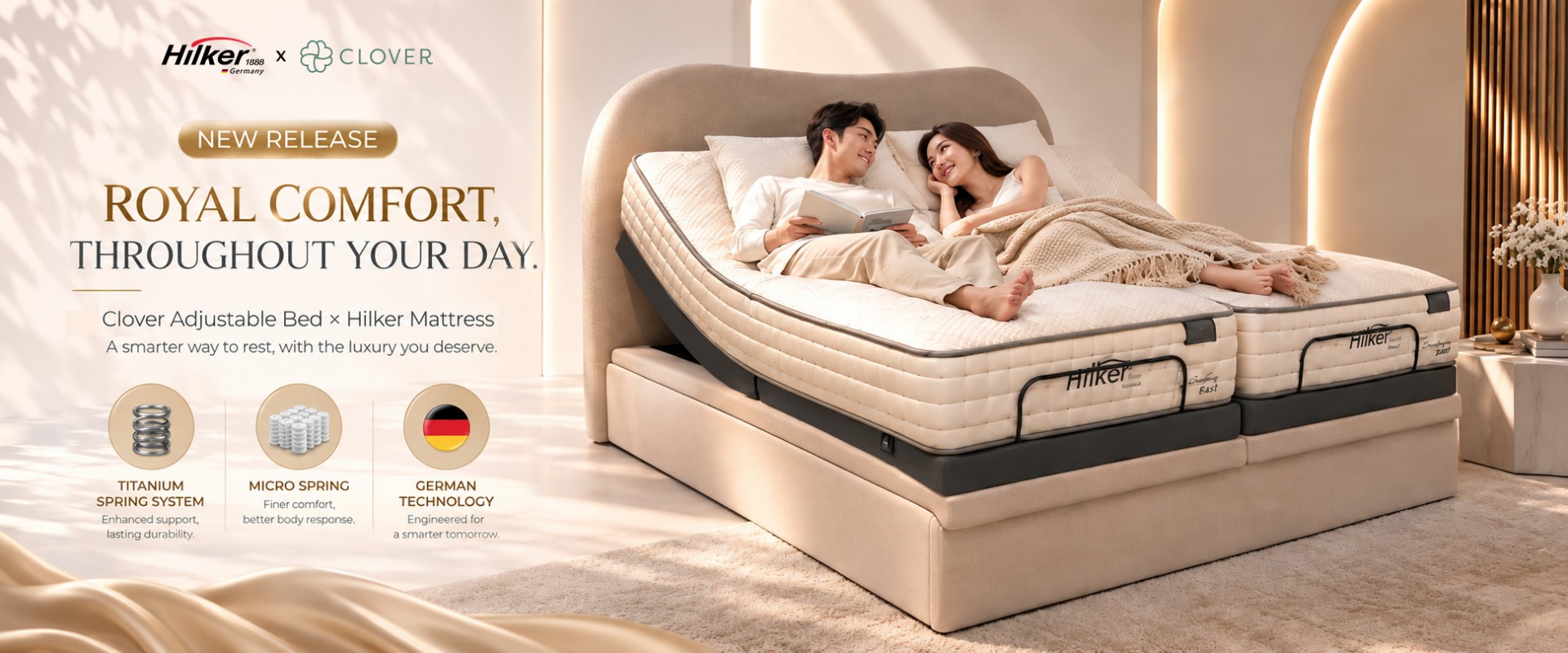 Clover adjustable bed