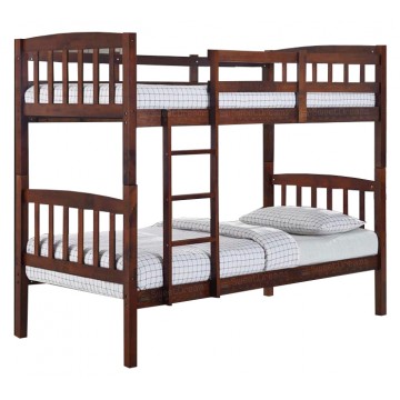 【 READY STOCK 】Dawson Single Wooden Double Decker Bed | Bedframe + Mattress | Bedset Package