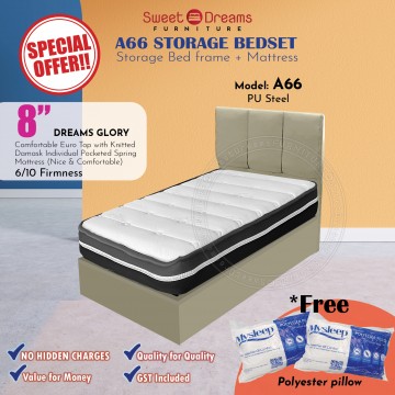 A66 Storage Bedset Package| Storage Frame + 8