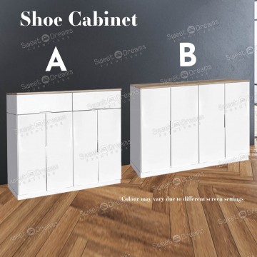 Arron Shoe Cabinet Storage Shelf Drawers