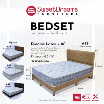 Dreams Latex + Bed Set A77 / A99