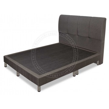 1172 Upholstered Bed Frame ( Fabric Grey)