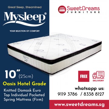 40% Mysleep Oasis Hotel Standard Pocketed Spring Mattress