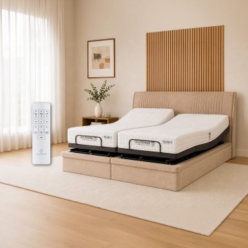 Clover 2.0 + Gausmann Velari Eco Latex Mattress + Storage Bed Frame