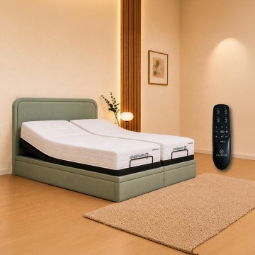 Clover 4.0 + Gausmann Vienna 8 Mattress + Storage Bed Frame