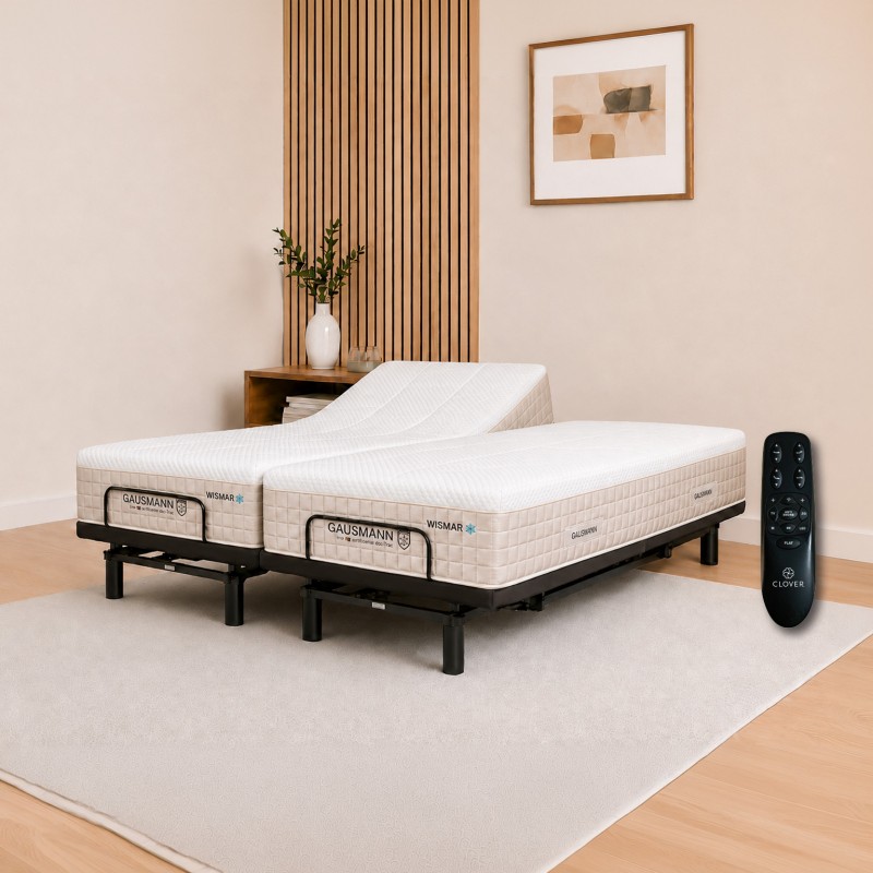 Clover Adjustable Bed Base + Gausmann Mattress Bundle