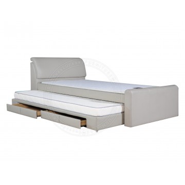 Paul Pull Out Bed + 2 Drawers | Bedframe + Mattress | Bedset Package | Single / Super Single + Single | Free Delivery + Assembly